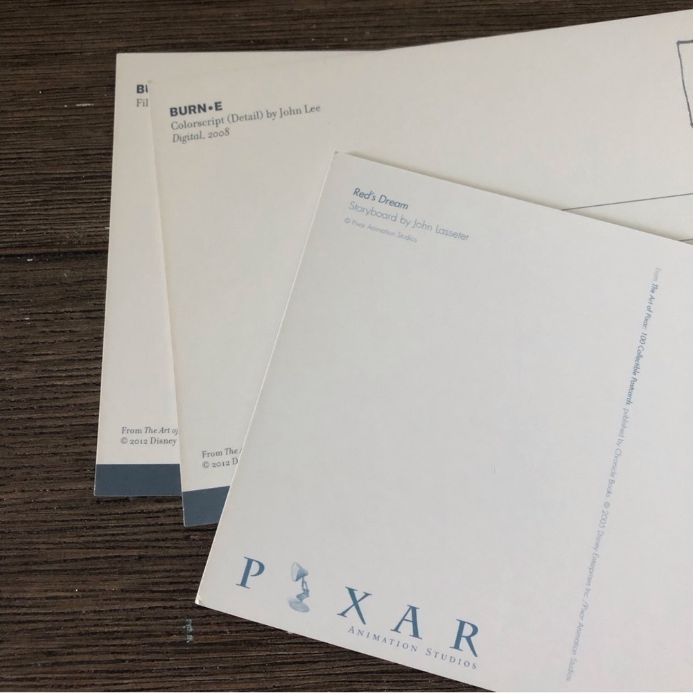Disney Pixar Shorts Postcards: Burn-E, & Red’s Dream 5 pack - Picture 7 of 7